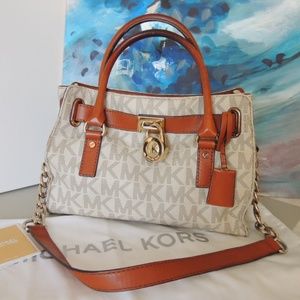 Michael Kors Medium Vanilla Hamilton Bag